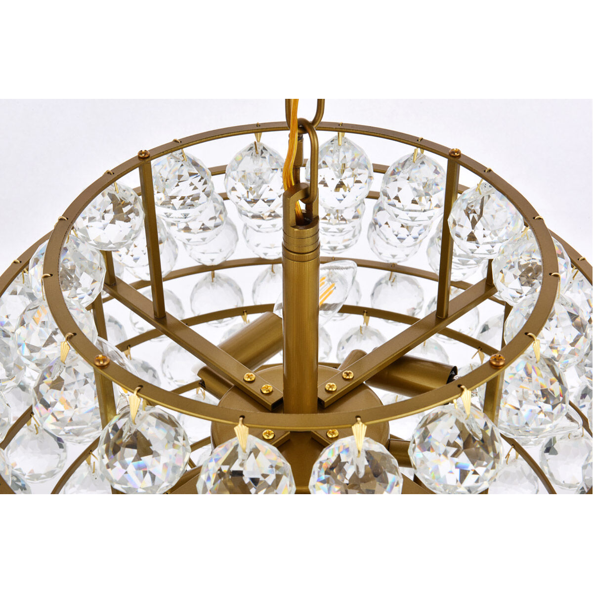 Savannah 5 Light 20 inch Brass Pendant Ceiling Light