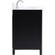 Irene 42 X 22 X 34 inch Black Vanity Sink Set