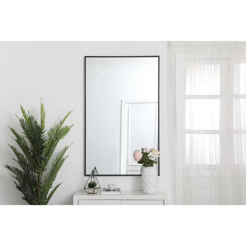Monet 48 X 30 inch Black Wall Mirror