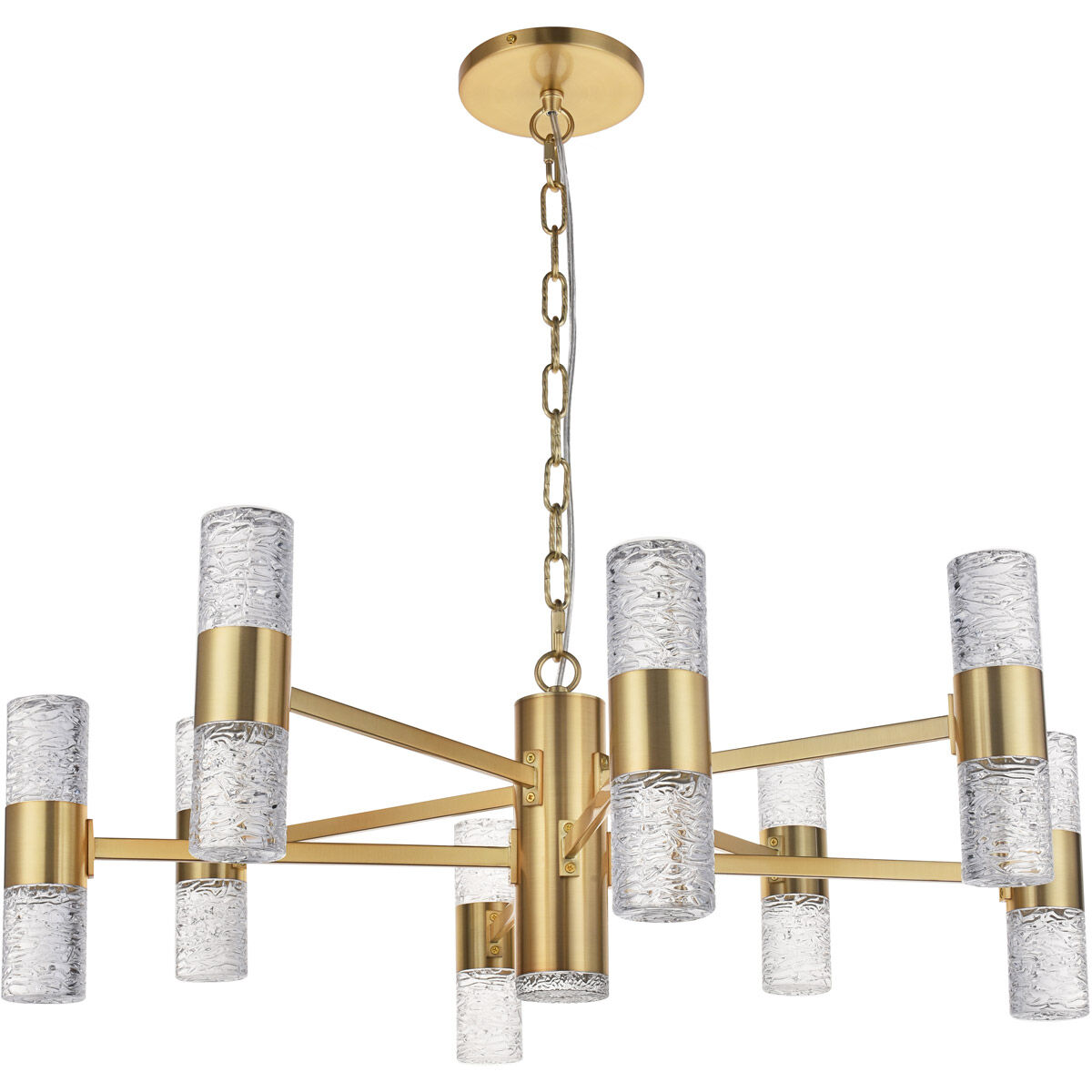 Vega LED 32 inch Gold Pendant Ceiling Light