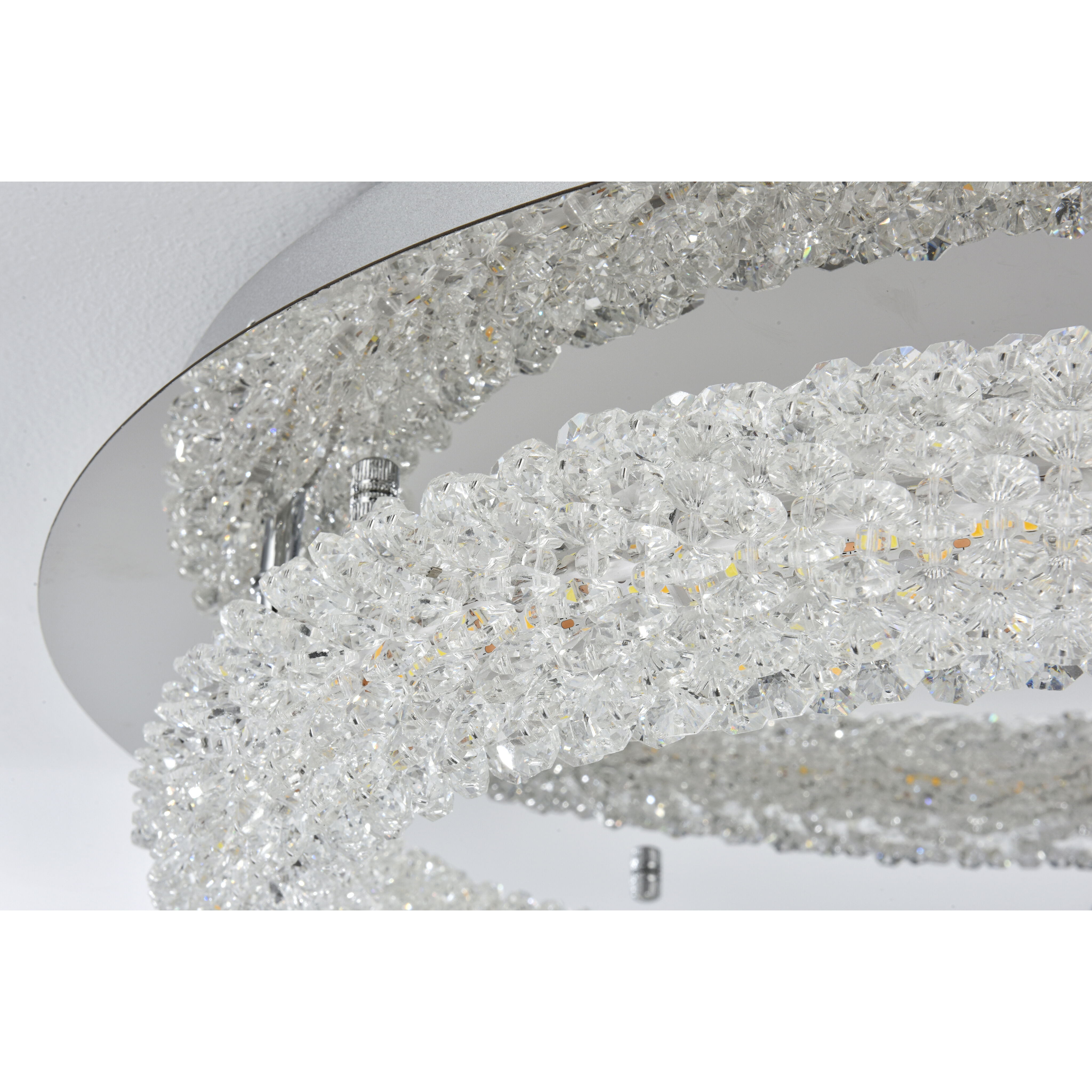 Bowen 1 Light 26 inch Chrome Flush Mount Ceiling Light