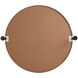 Everly 30 X 30 inch Black Mirror