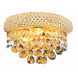 Primo 2 Light 12 inch Gold Wall Sconce Wall Light in Royal Cut