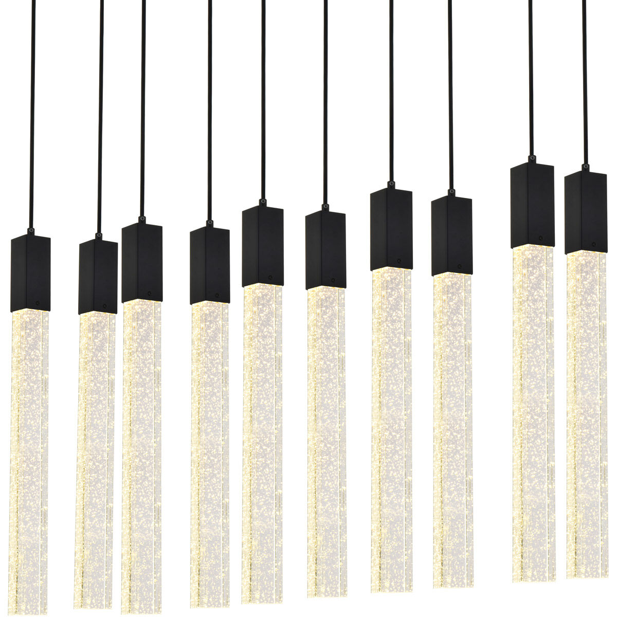 Weston 10 Light 42 inch Black Pendant Ceiling Light