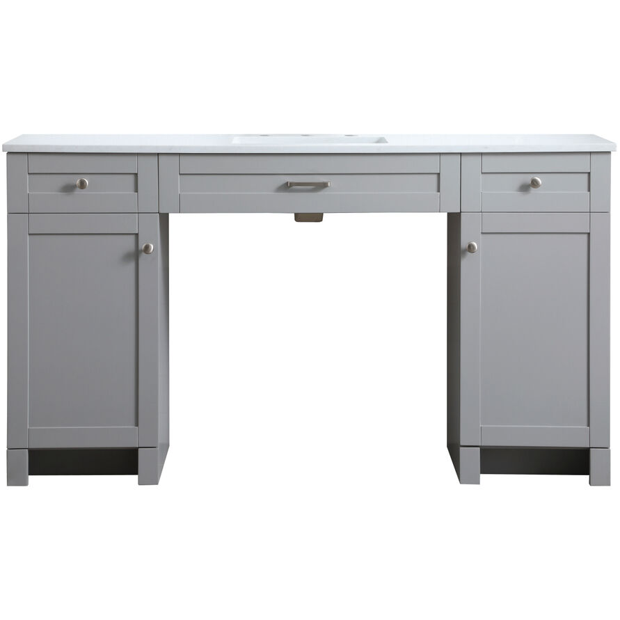 Cooper 60 X 19 X 34 inch Grey Vanity Sink Set