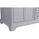 Americana 36 X 35 inch Light Grey with Carrara White Marble Vanity Set