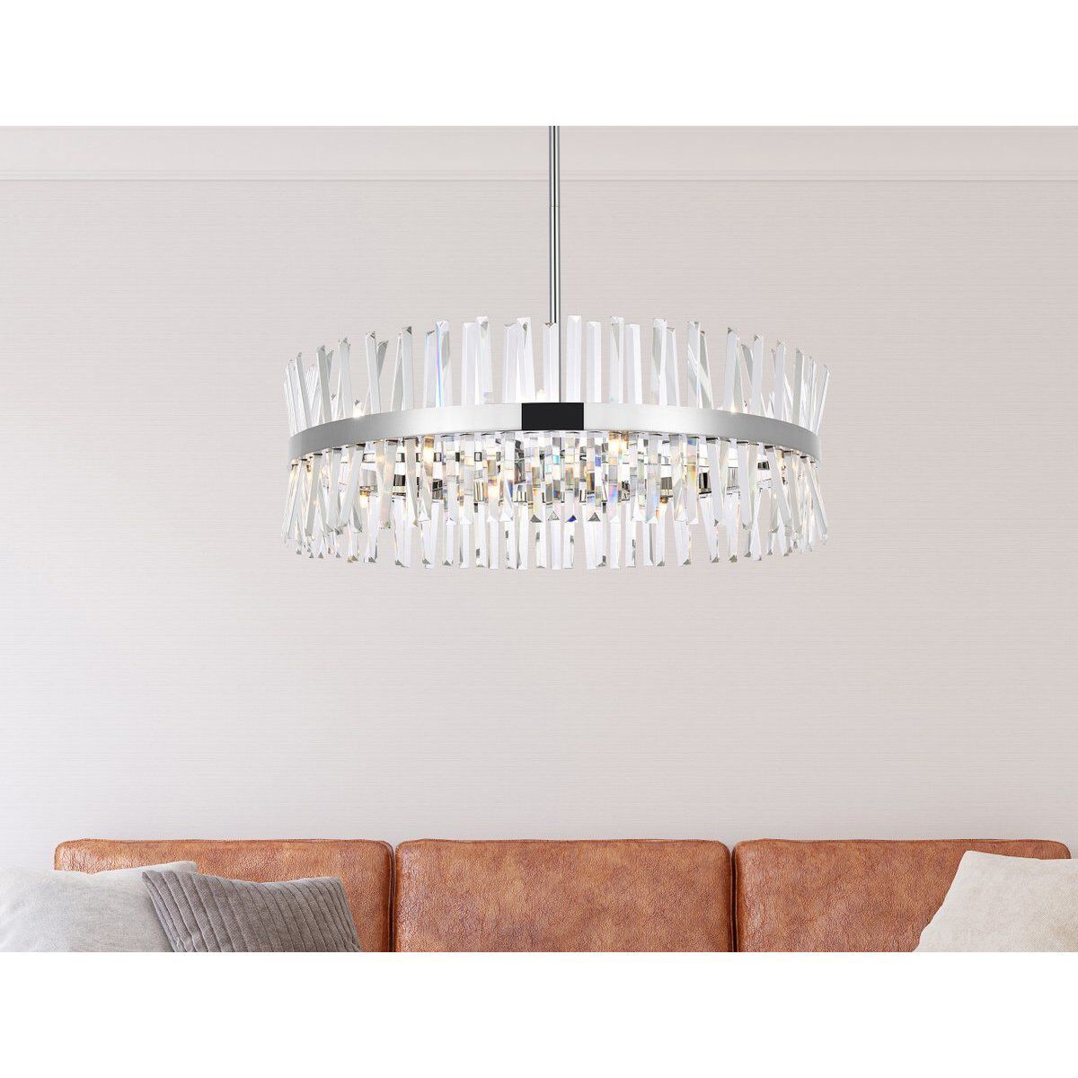 Elegant Lighting 6200D36C Serephina 16 Light 36 inch Chrome