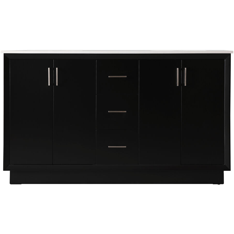 Hayes 60 X 22 X 35 inch Black Vanity Sink Set