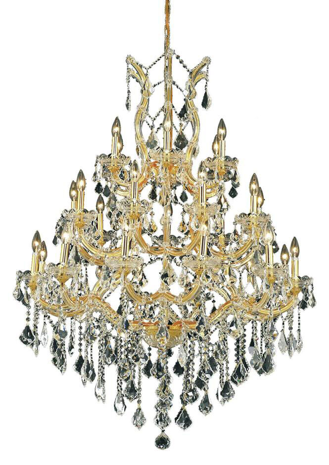 Maria Theresa 28 Light 38 inch Gold Foyer Ceiling Light in Clear, Royal Cut