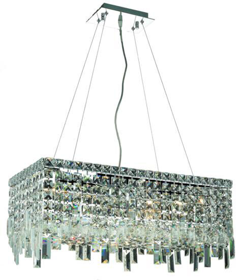 Maxime 6 Light 24 inch Chrome Dining Chandelier Ceiling Light in Royal Cut