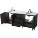Alina 84 X 34 inch Chocolate Oak Bathroom Vanity Cabinet