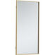 Monet 36 X 18 inch Brass Wall Mirror