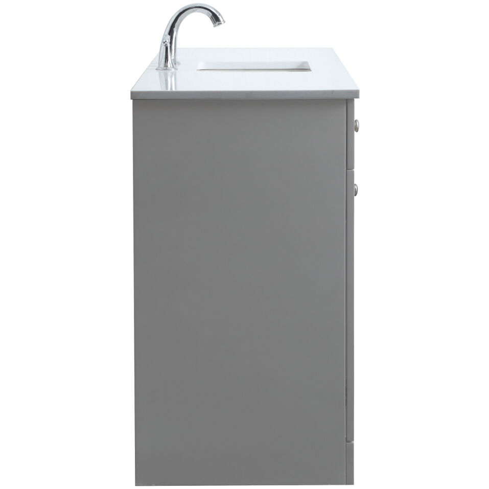 Cooper 60 X 19 X 34 inch Grey Vanity Sink Set