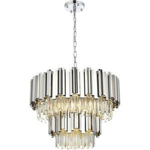 Willow 8 Light 24 inch Chrome Chandelier Ceiling Light