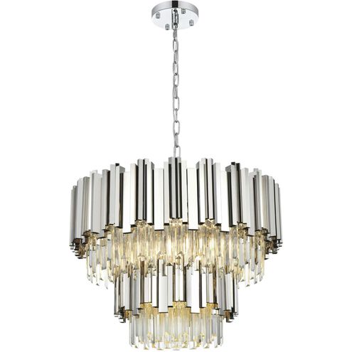 Willow 8 Light 24 inch Chrome Chandelier Ceiling Light