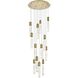Aurora 13 Light 30 inch Satin Gold Chandelier Ceiling Light