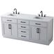 Alden 72 X 35 inch Grey Bathroom Vanity Cabinet