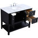Metropolis 42 X 22 X 33.75 inch Black Vanity Sink Set