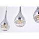 Amherst LED 4 inch Chrome Chandelier Ceiling Light