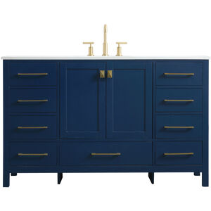 Irene 54 X 22 X 34 inch Blue Vanity Sink Set