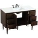 Cyrus 48 X 22 X 33.5 inch Walnut Vanity Sink Set in Not Included