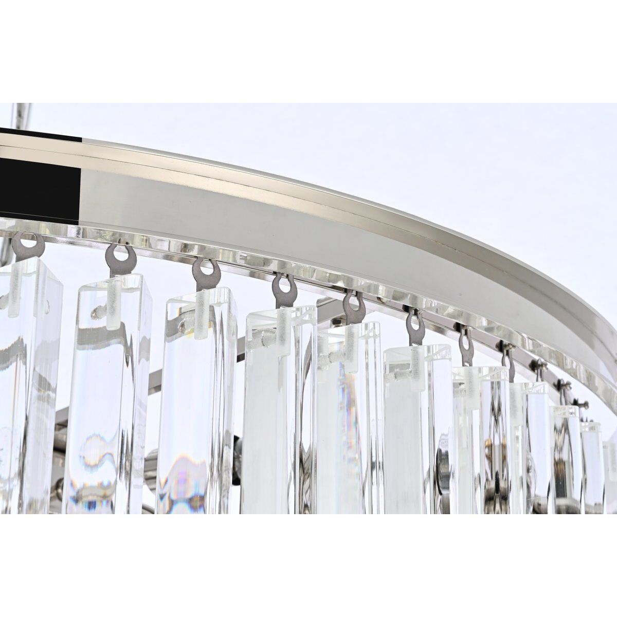 Elegant Lighting 1201SR30PN/RC Sydney 35 Light 30 inch Polished