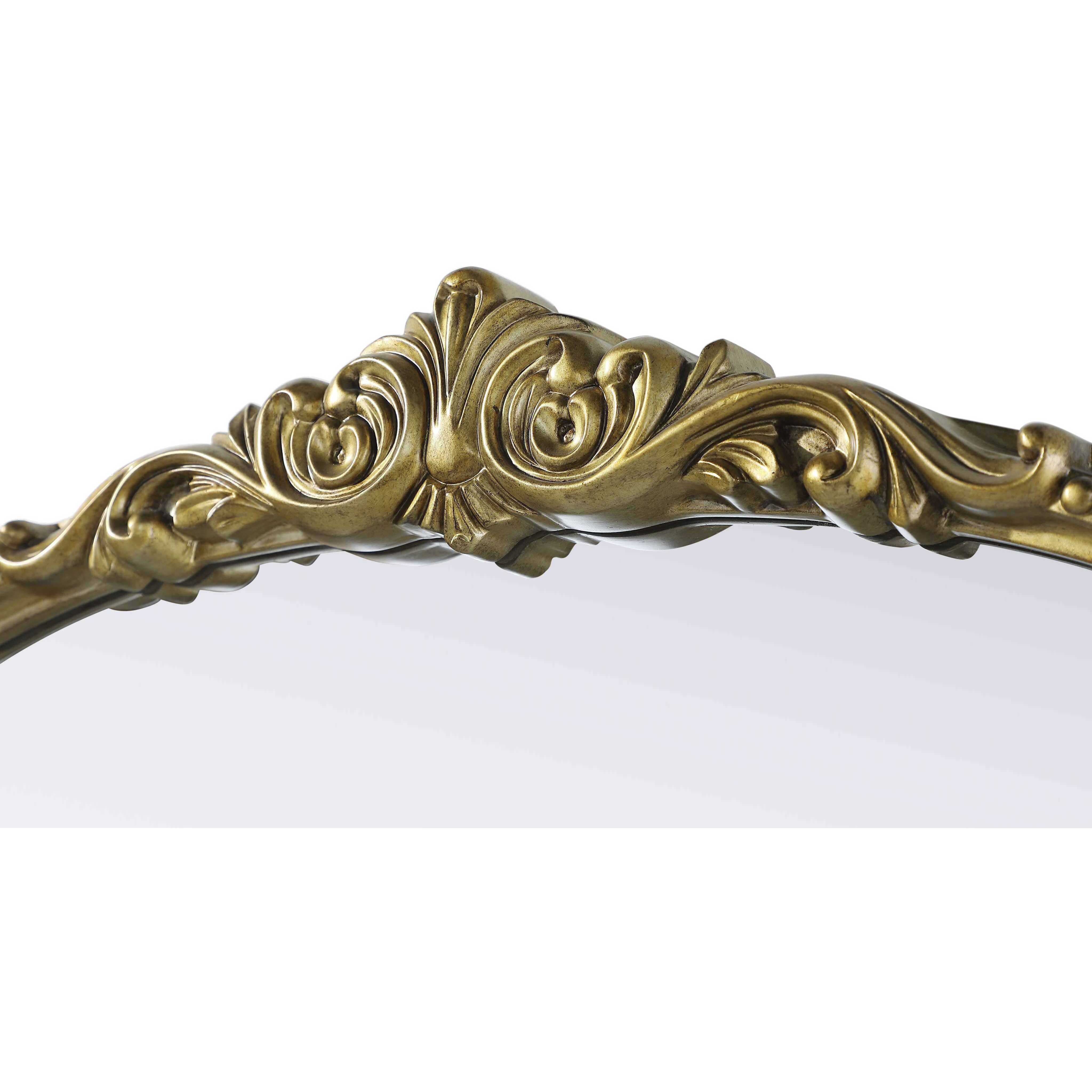 Naomi 42 X 27 inch Antique Brass Mirror