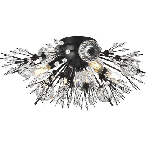 Vera 4 Light 14 inch Black Wall Sconce Wall Light, can be Flush Mounted