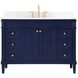 Bennett 48 X 21 X 35 inch Blue Vanity Sink Set