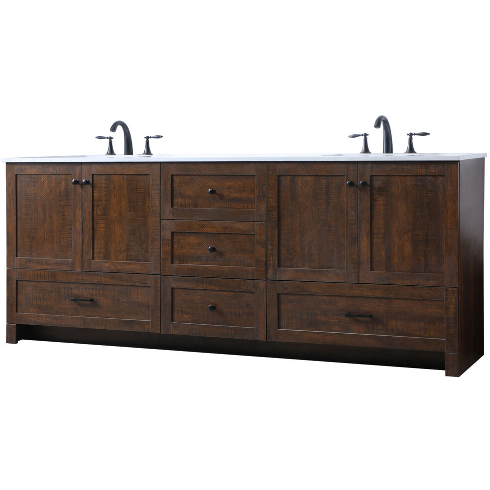 Elegant Lighting VF2884DEX Soma 84 X 19 X 34 inch Expresso Vanity