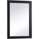 Cole 32 X 22 inch Black Vanity Mirror