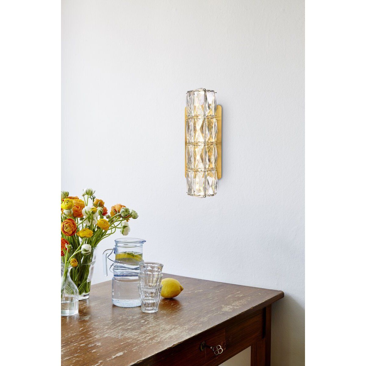 Valetta 1 Light 4 inch Gold Linear Wall Sconce Wall Light