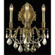 Monarch 3 Light 14 inch French Gold Wall Sconce Wall Light in Golden Teak, Royal Cut