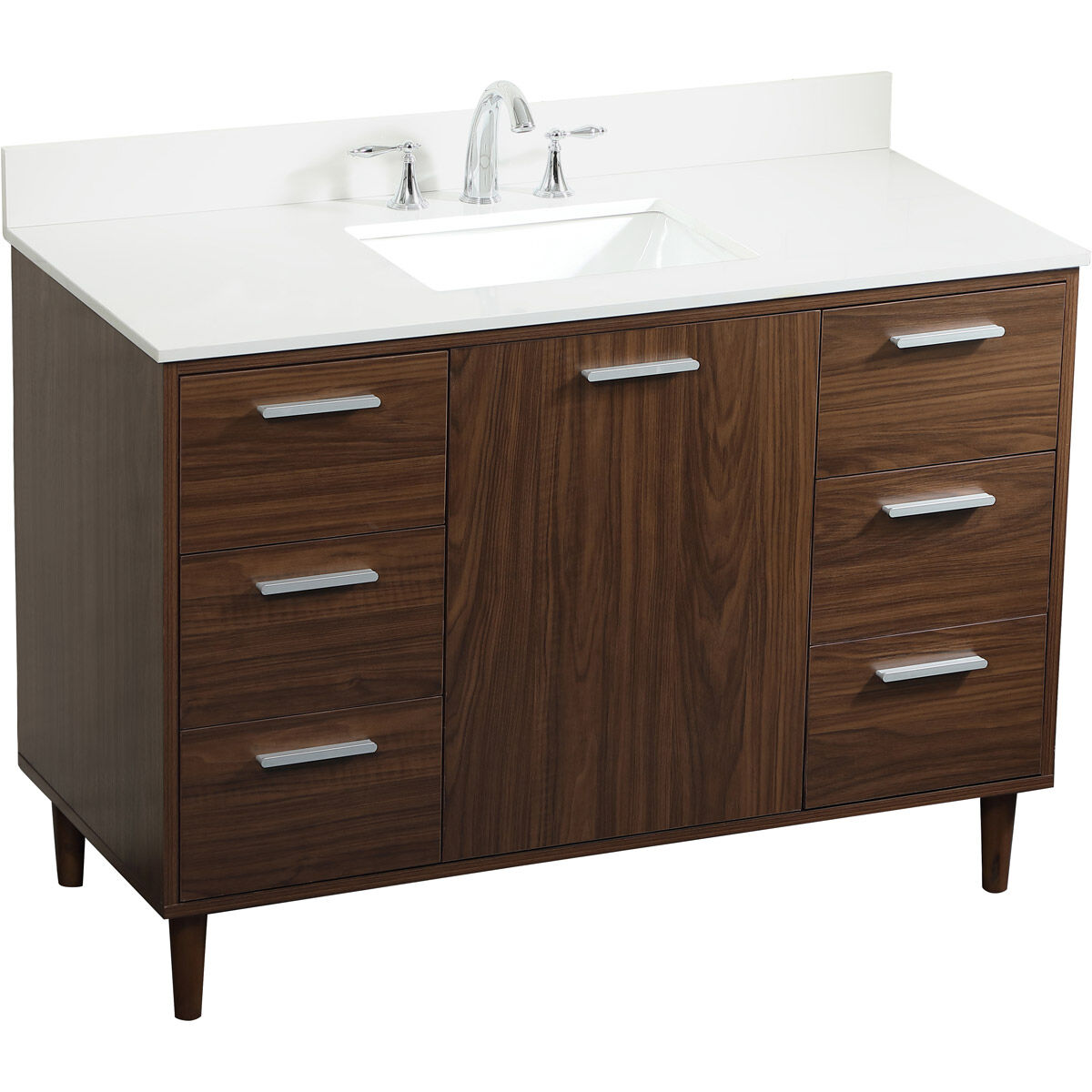 Baldwin 48 X 22 X 34 inch Walnut Vanity Sink Set