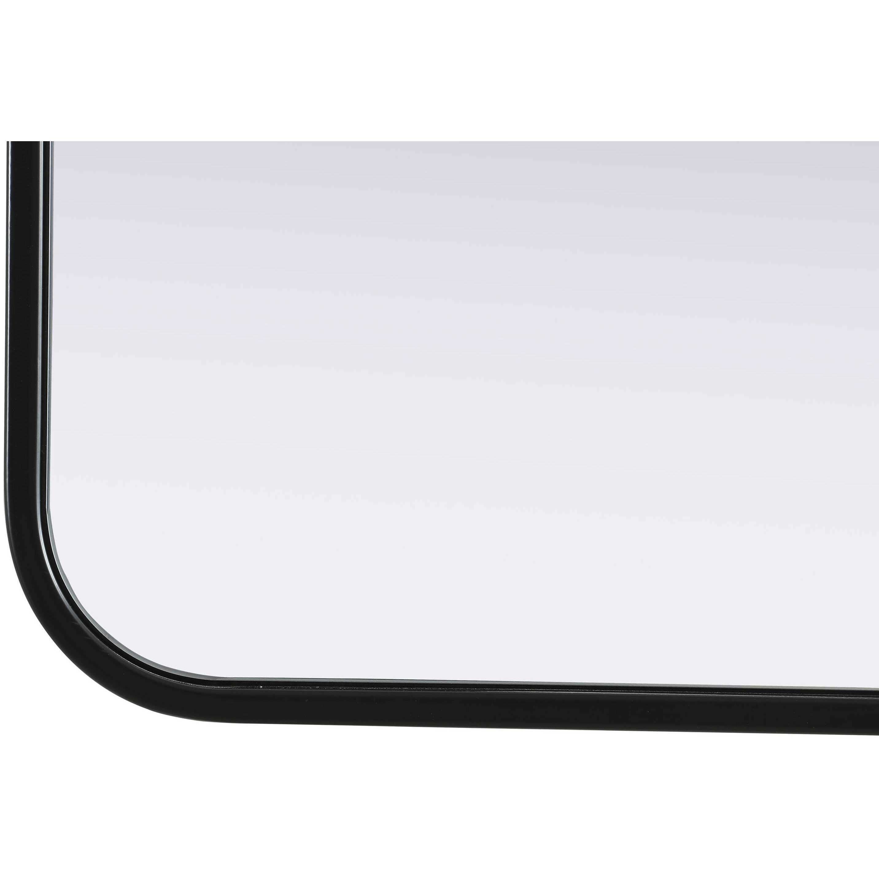 Remy 40 X 27 inch Black Mirror