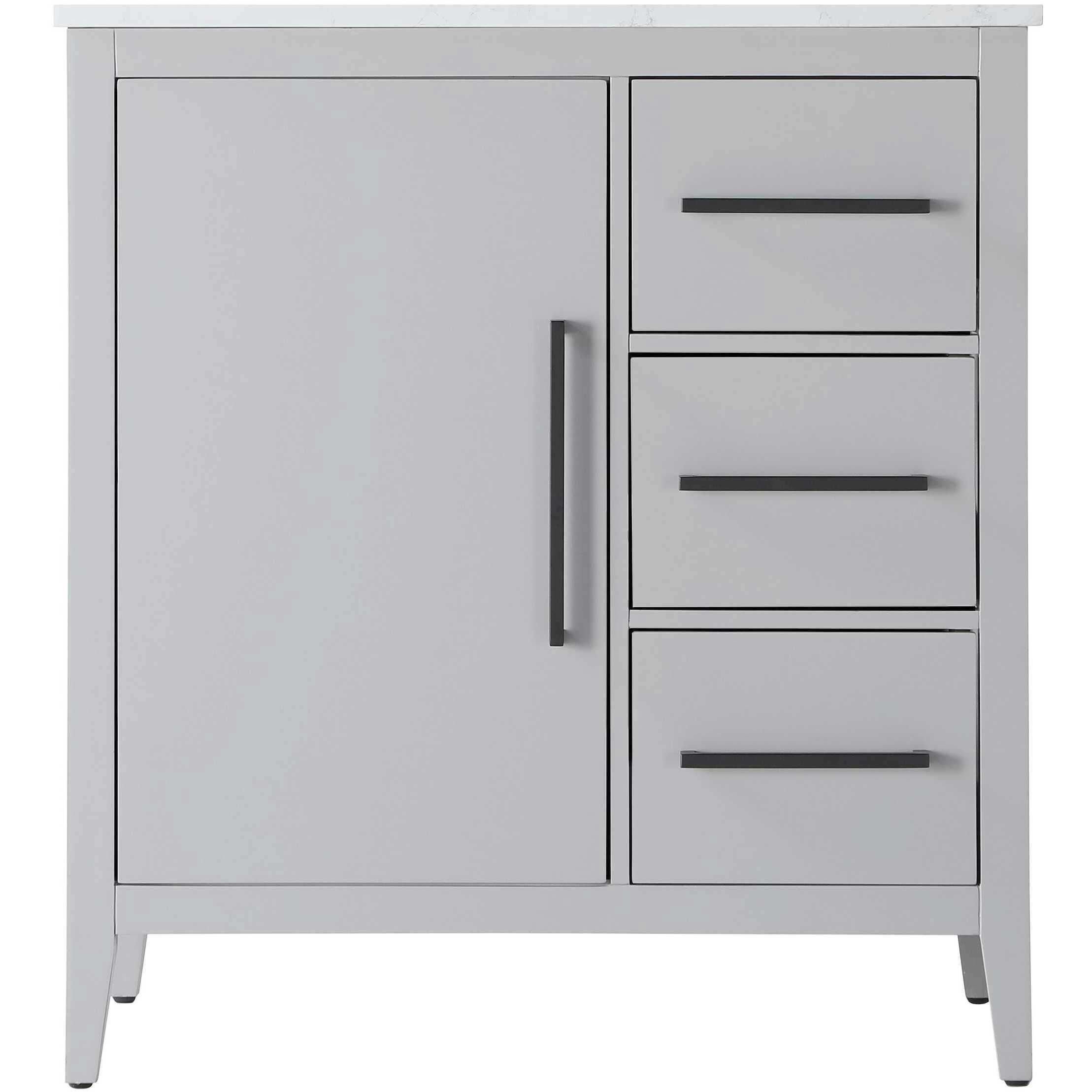 Millie 32 X 35 inch Grey Bathroom Vanity Cabinet