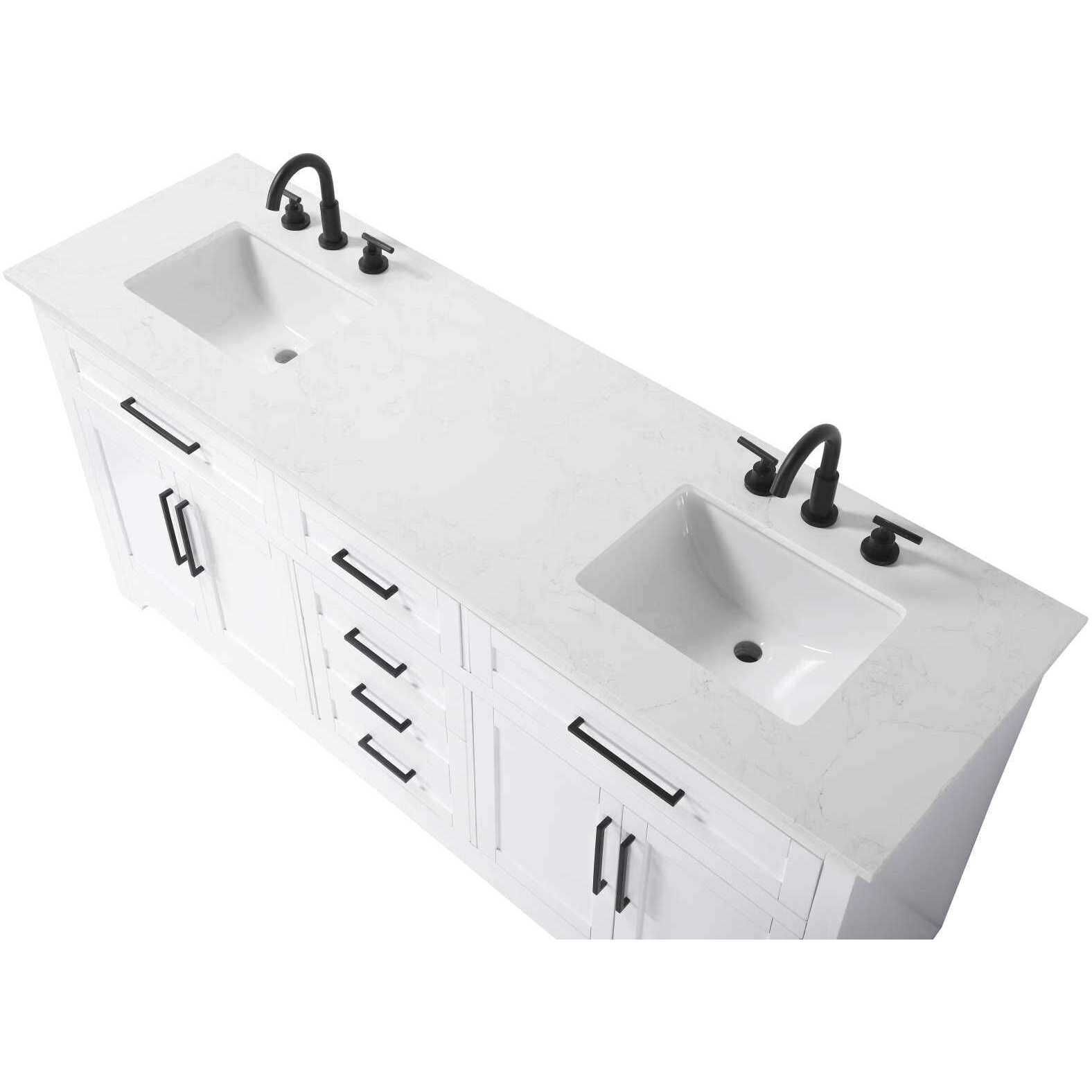 Remington 72 X 35 inch White Bathroom Vanity Cabinet