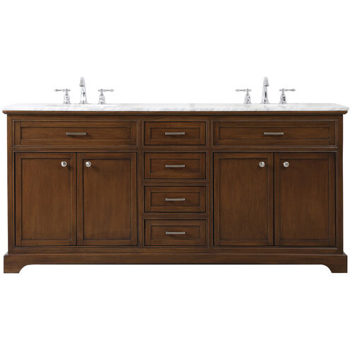 Americana 72 X 22 X 35 inch Teak Vanity Sink Set