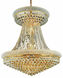 Primo 28 Light 36 inch Gold Foyer Ceiling Light in Royal Cut