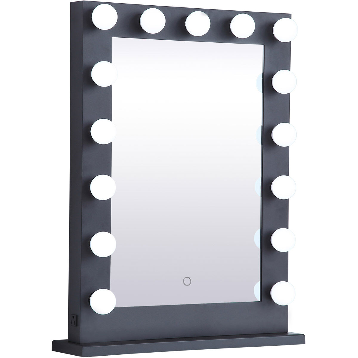 Brenda 32 X 24 inch Black Lighted Wall Mirror