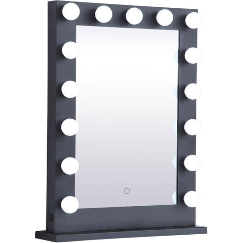 Brenda 32 X 24 inch Black Lighted Wall Mirror