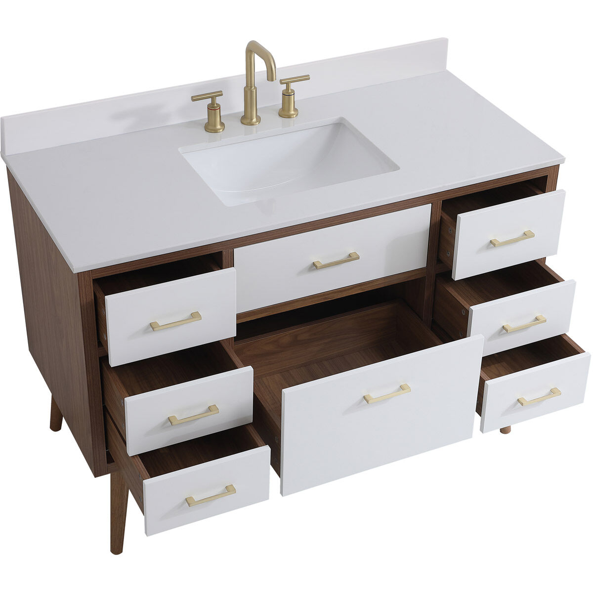 Boise 42 X 22 X 34 inch White Vanity Sink Set