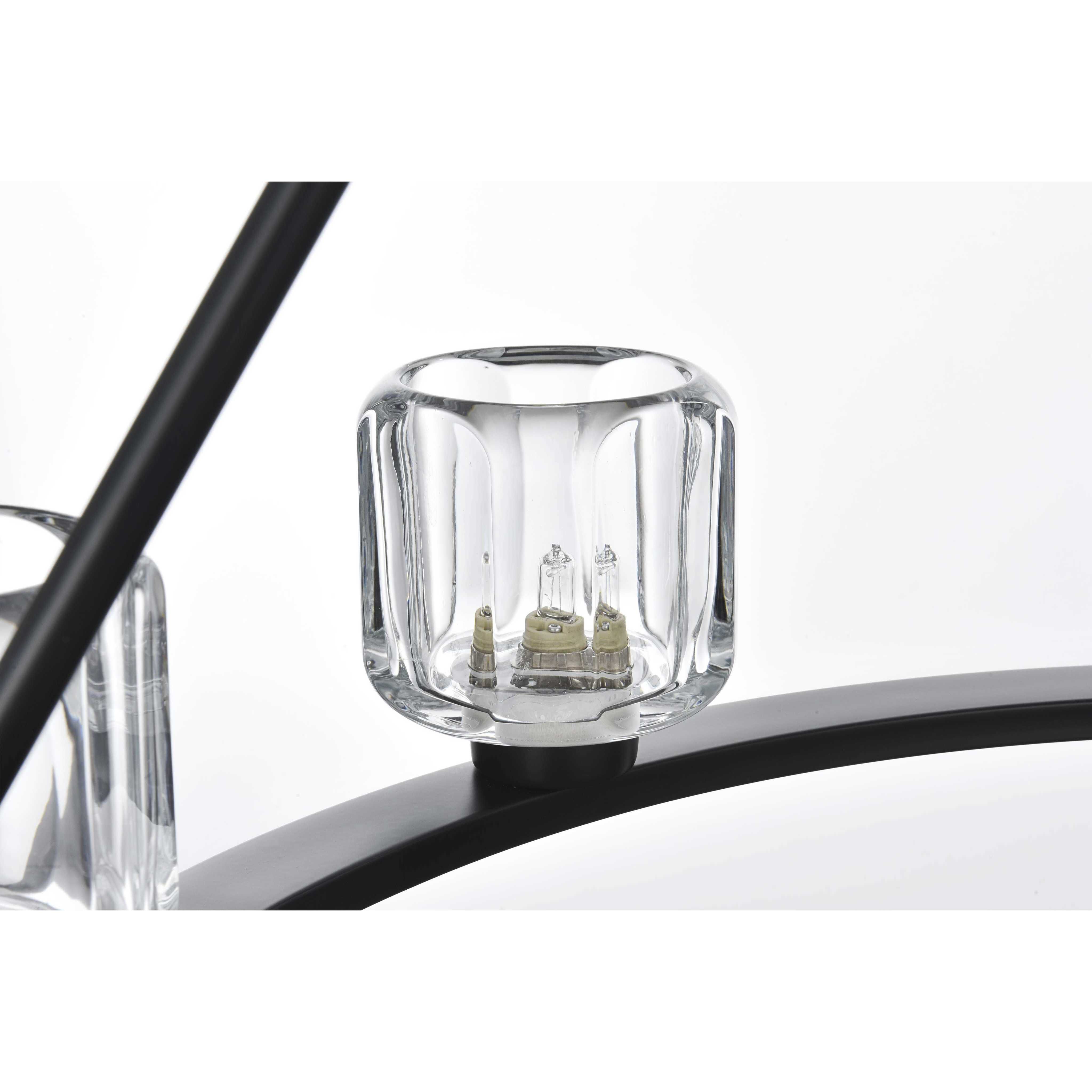 Cadence 9 Light 36 inch Black Chandelier Ceiling Light