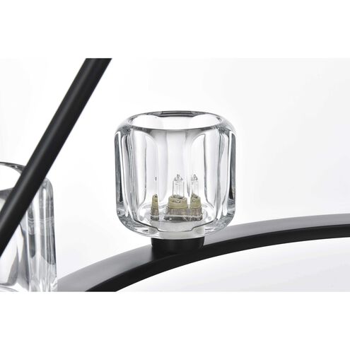 Cadence 9 Light 36 inch Black Chandelier Ceiling Light