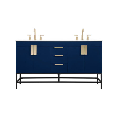 Eugene 60 X 22 X 34 inch Blue Vanity Sink Set