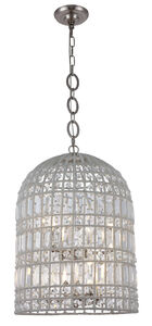 Capistrano 6 Light 16 inch Polished Nickel Pendant Ceiling Light, Urban Classic 