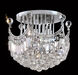 Corona 6 Light 16 inch Chrome Flush Mount Ceiling Light in Royal Cut