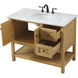 Metropolis 42 X 22 X 34 inch Natural Wood Vanity Sink Set
