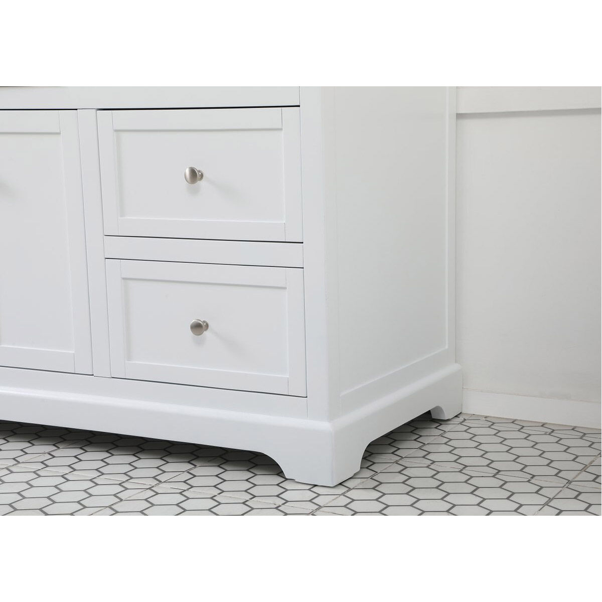 Franklin 60 X 22 X 35 inch White Bathroom Vanity Cabinet