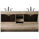 Soma 60 X 19 X 34 inch Natural Oak Vanity Sink Set